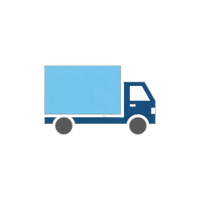 a simple icon of a boxtruck